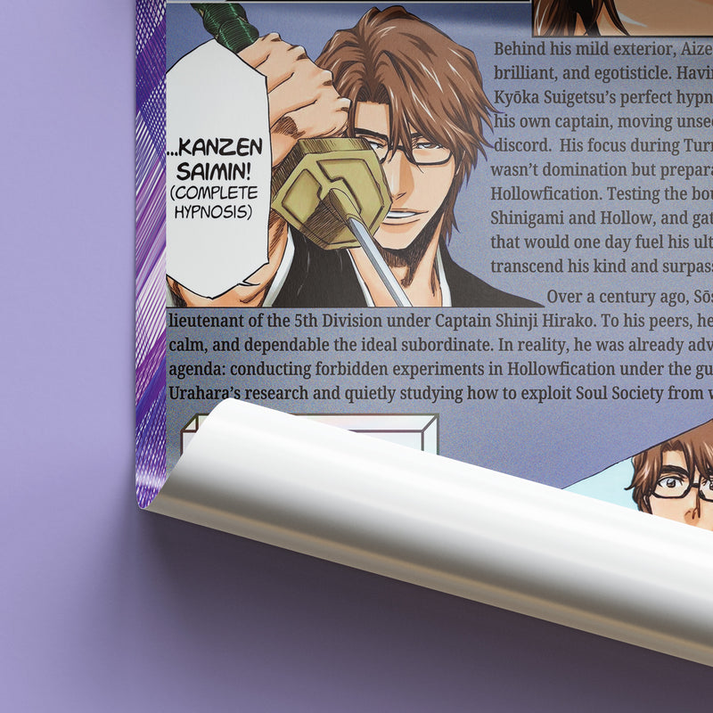Sosuke Aizen | Manga Illustration Digitally Downloadable