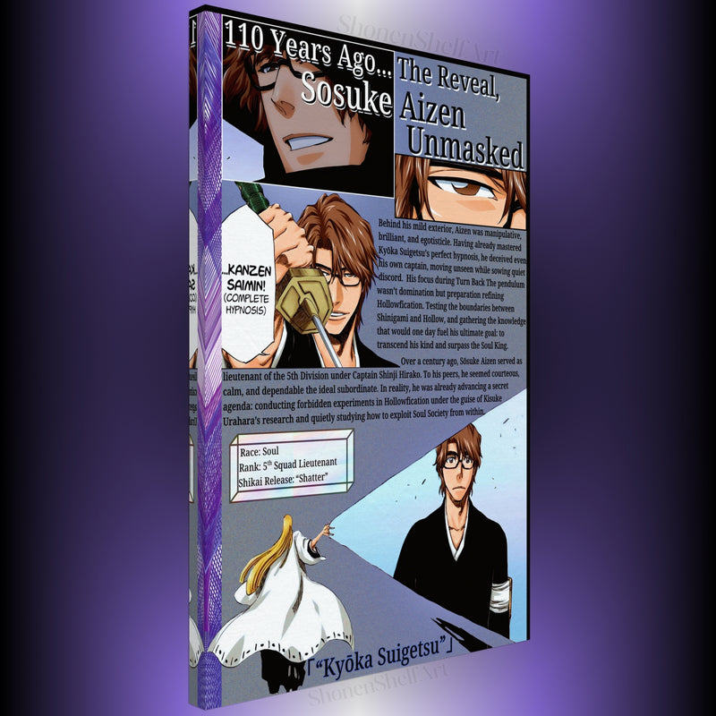 Aizen Unmasked | Canvas Illustration