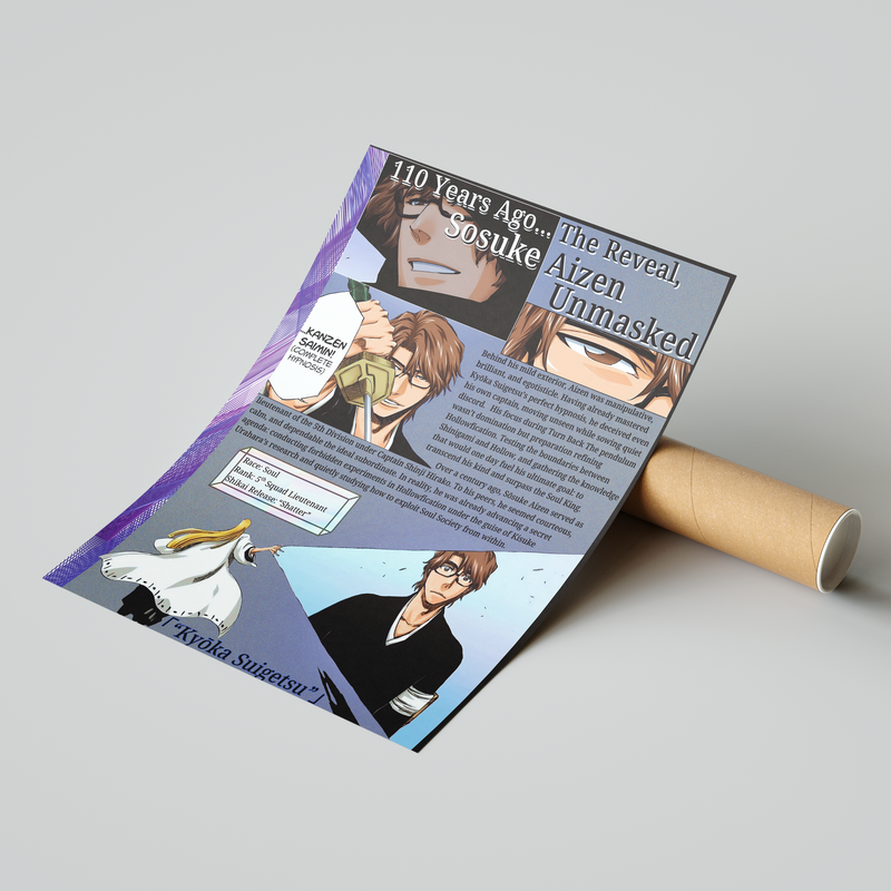 Aizen Unmasked | Premium Manga Poster