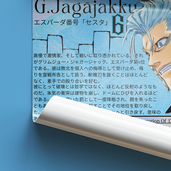 Grimmjow .J Espada 6 | Manga Illustration Digitally Downloadable