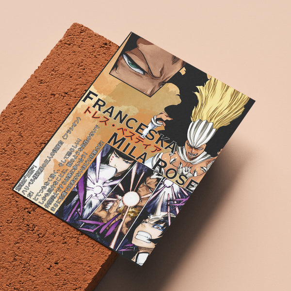 Franceska Mila Rose | Manga Illustration Poster