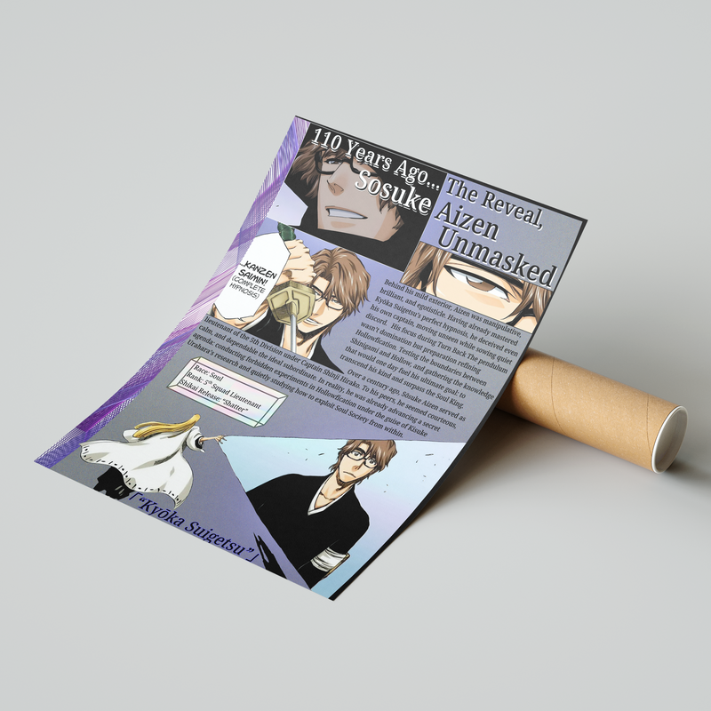 Aizen Unmasked | Premium Manga Poster