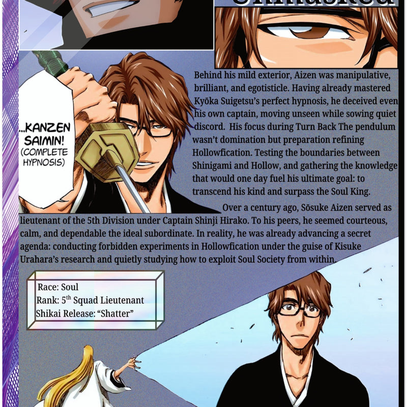 Aizen Unmasked | Acrylic Illustration