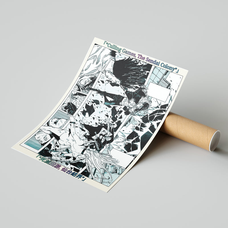 Triple Domain Expansion | The Culling Games | Manga Wall Art Digitally Downloadable