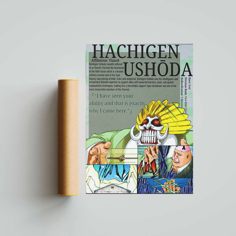 Hachigen Ushoda | Visored | Manga Wall Art Digitally Downloadable
