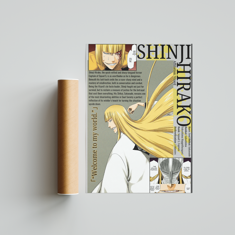 Shinji Hirako | Visored | Manga Wall Art Digitally Downloadable