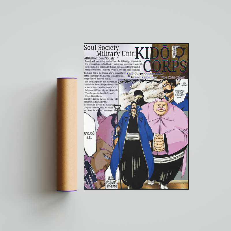 Kido Corps | Military Unit | Manga Wall Art Digitally Downloadable