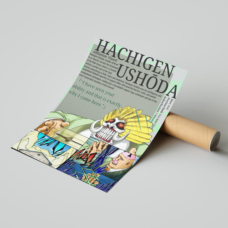 Hachigen Ushoda | Visored | Manga Wall Art Digitally Downloadable