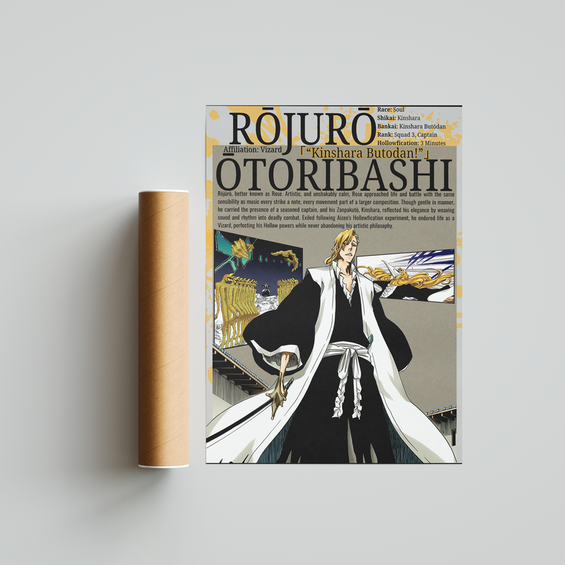 Rojuro Otoribashi | Visored | Manga Wall Art Digitally Downloadable