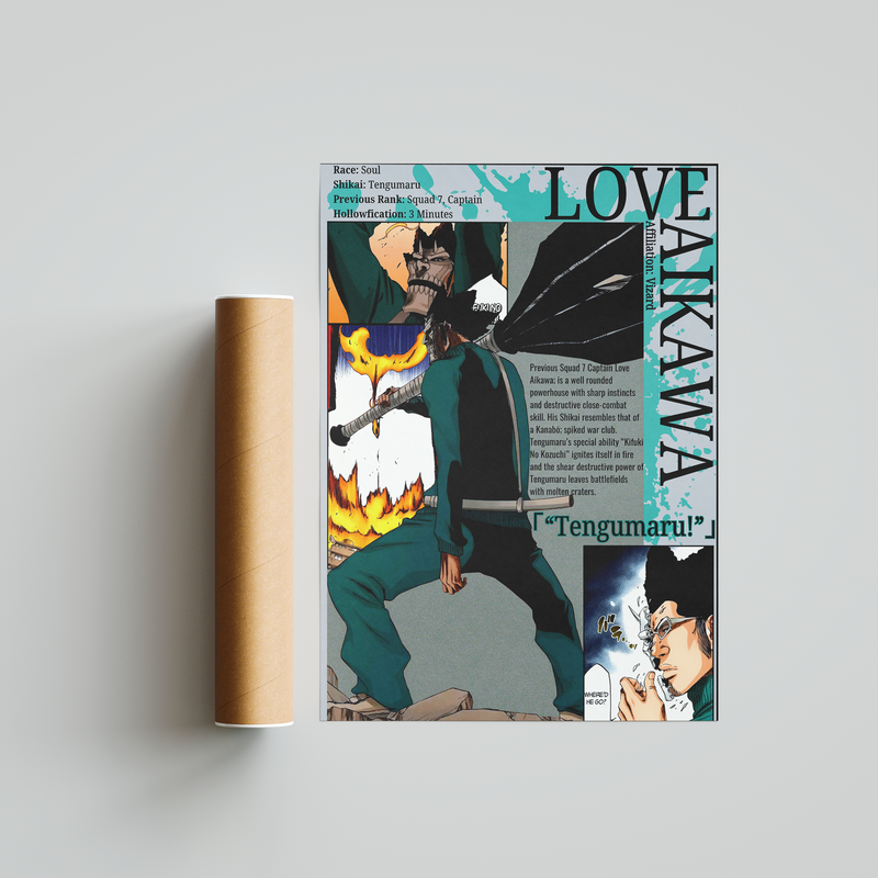 Love Aikawa | Visored | Manga Wall Art Digitally Downloadable