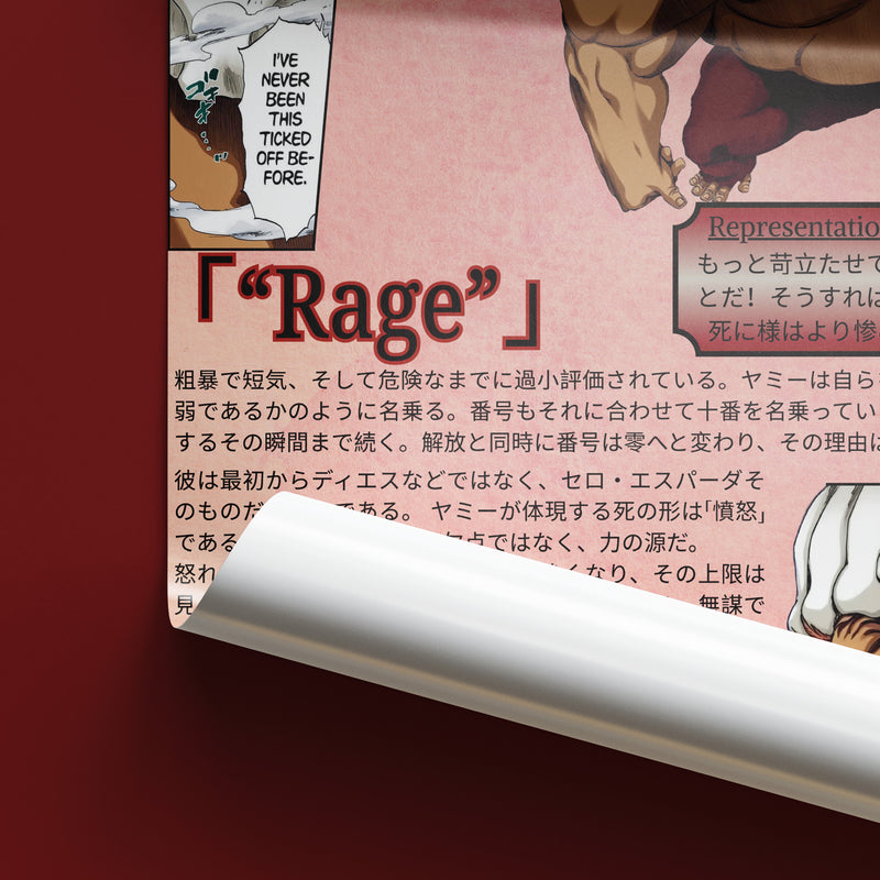 Yammy .L Espada 0 | Manga Illustration Poster