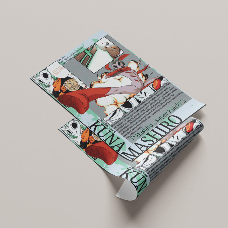 Mashiro Kuna | Visored | Manga Wall Art Digitally Downloadable