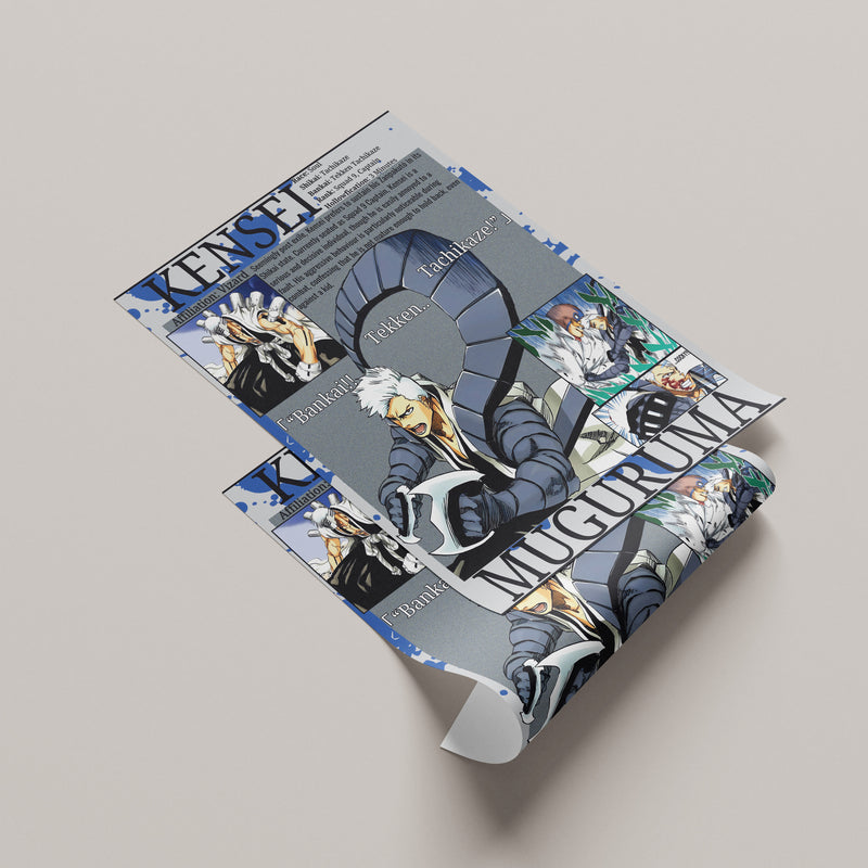 Kensei Muguruma | Visored | Manga Wall Art Digitally Downloadable