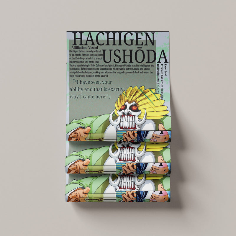 Hachigen Ushoda | Visored | Manga Wall Art Digitally Downloadable