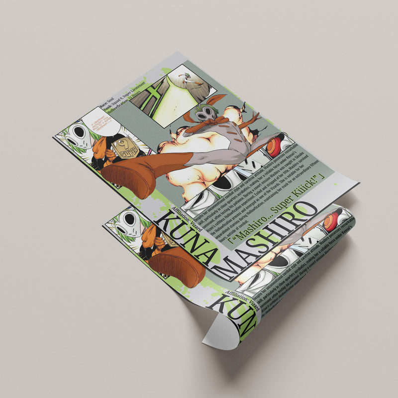 Mashiro Kuna | Visored | Manga Wall Art Digitally Downloadable