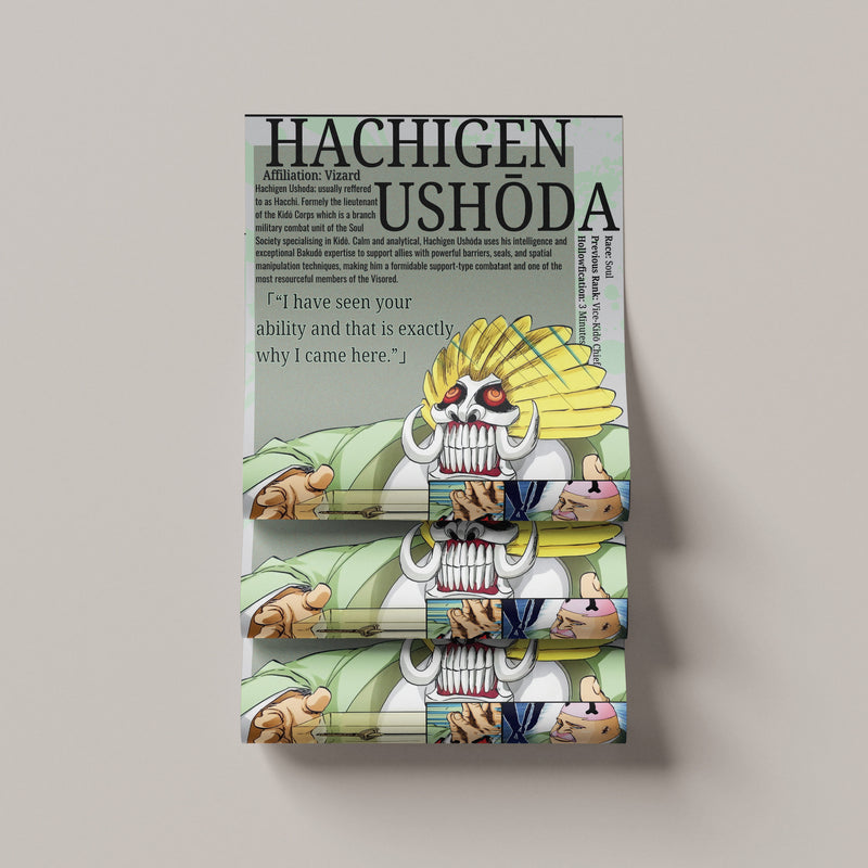 Hachigen Ushoda | Visored | Manga Wall Art Digitally Downloadable