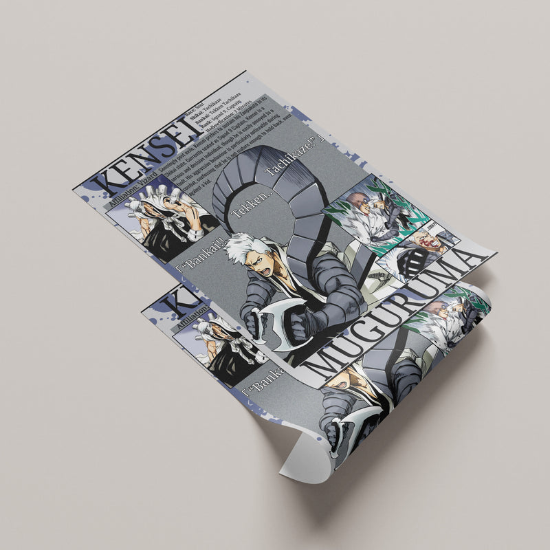 Kensei Muguruma | Visored | Manga Wall Art Digitally Downloadable