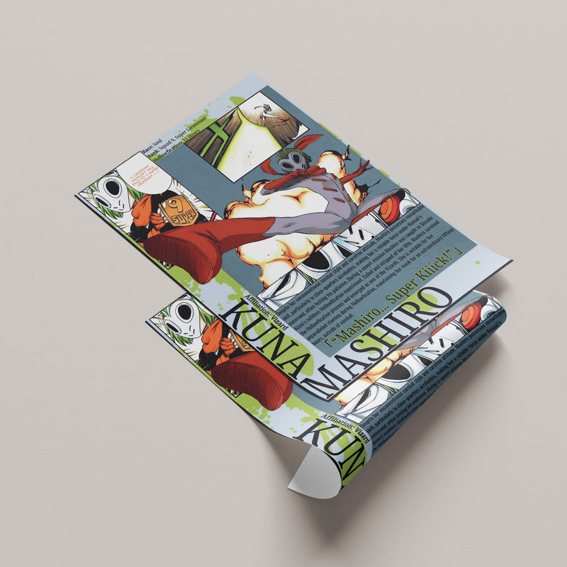 Mashiro Kuna | Visored | Manga Wall Art Digitally Downloadable