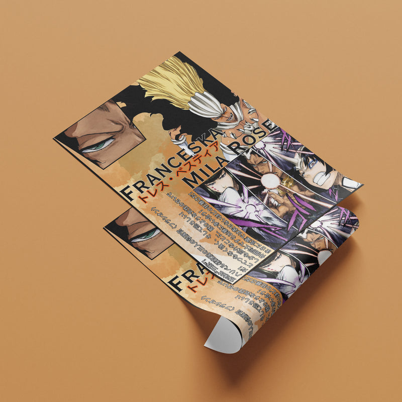 Franceska Mila Rose | Arrancar Fracciones | Manga Wall Art Digitally Downloadable