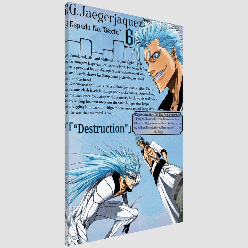 Grimmjow .J Espada 6 | Canvas Illustration