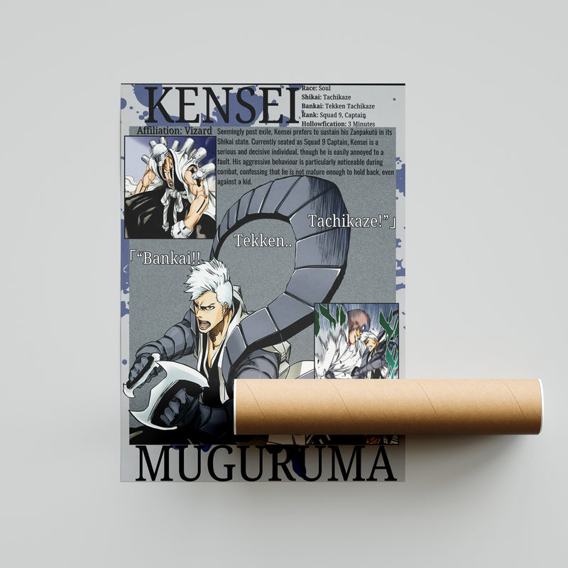 Kensei Muguruma | Visored | Manga Wall Art Digitally Downloadable