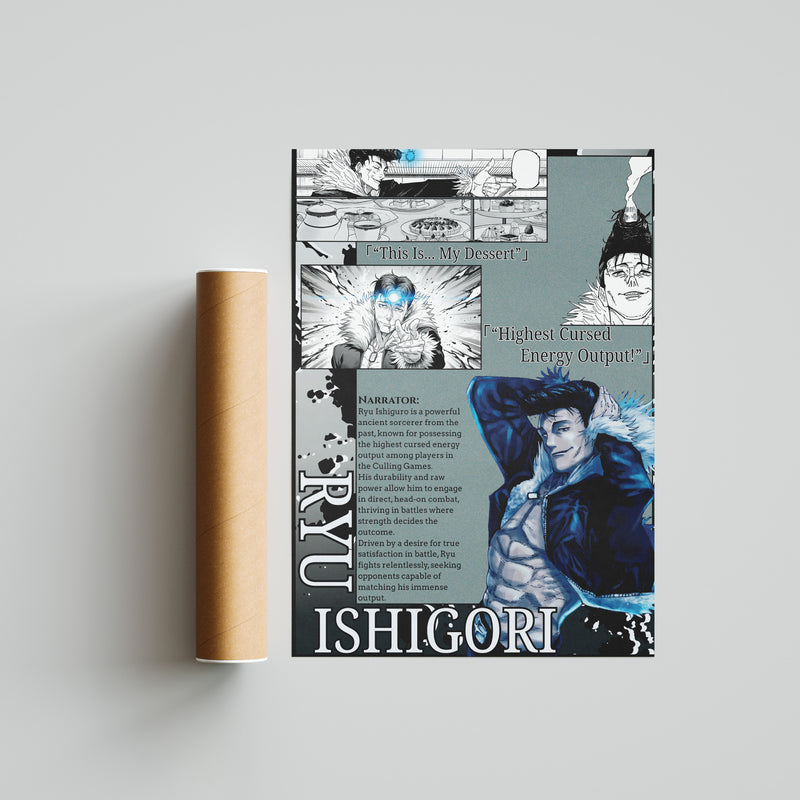 Ryu Ishigori | The Culling Games | Manga Wall Art Digitally Downloadable