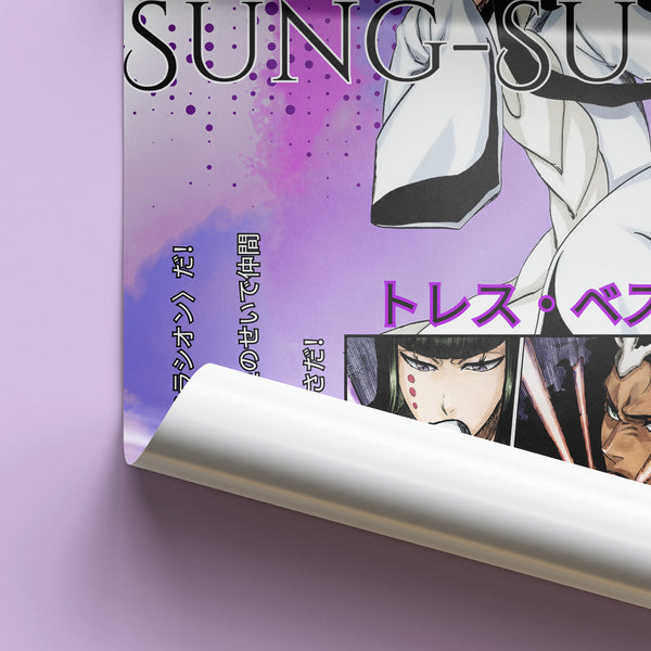 Cyan Sung-Sun | Arrancar Fracciones | Manga Wall Art Digitally Downloadable