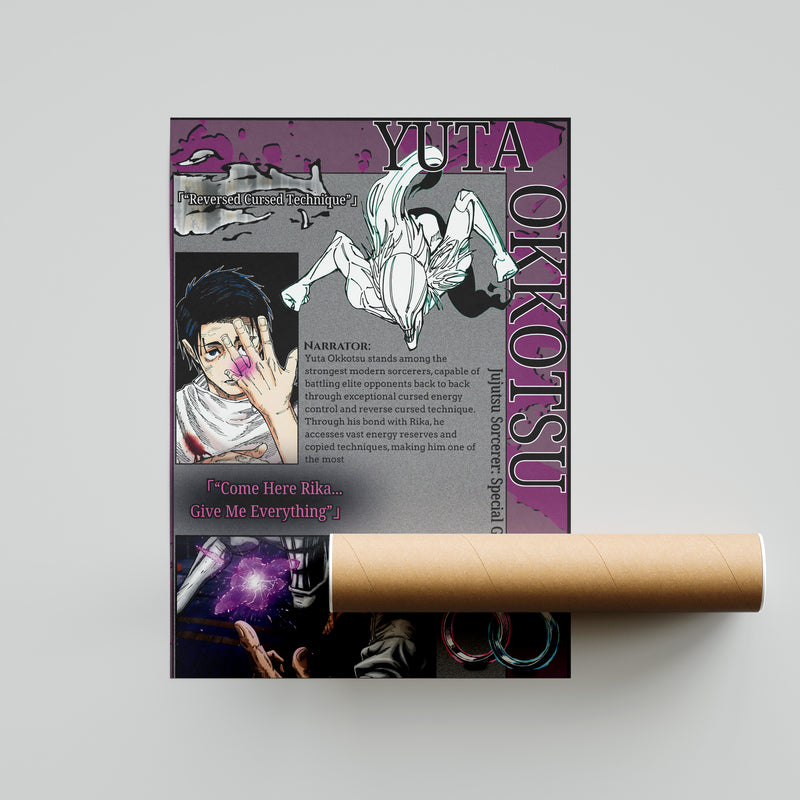 Yuta Okkotsu | The Culling Games | Manga Wall Art Digitally Downloadable
