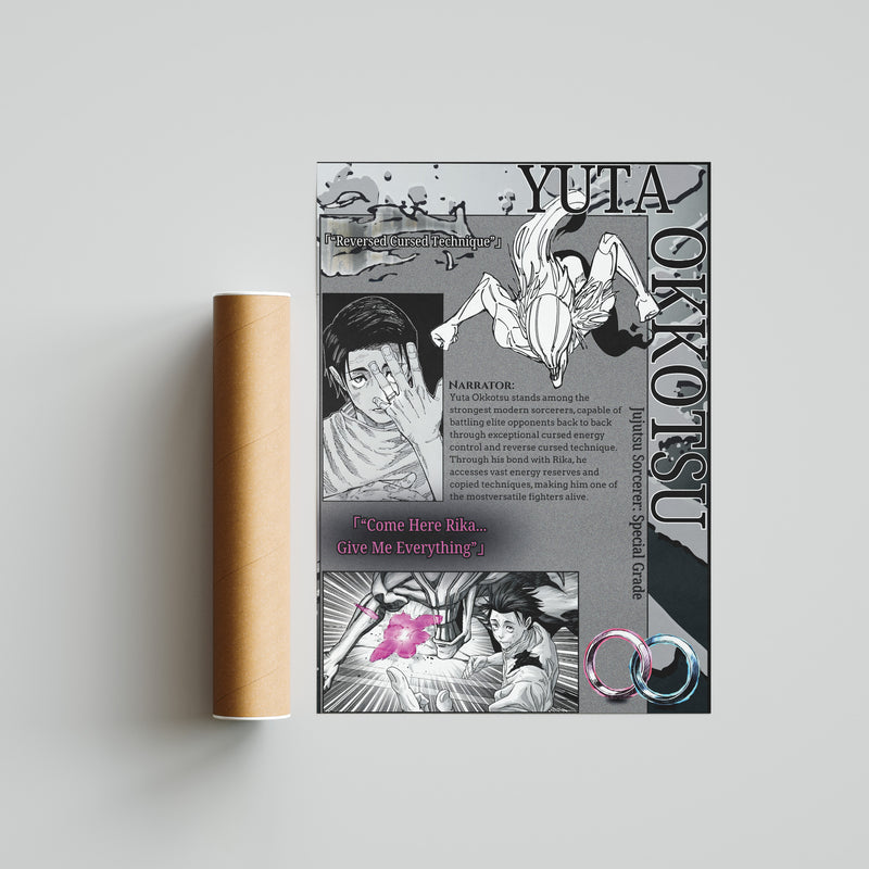 Yuta Okkotsu | The Culling Games | Manga Wall Art Digitally Downloadable